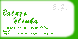 balazs hlinka business card